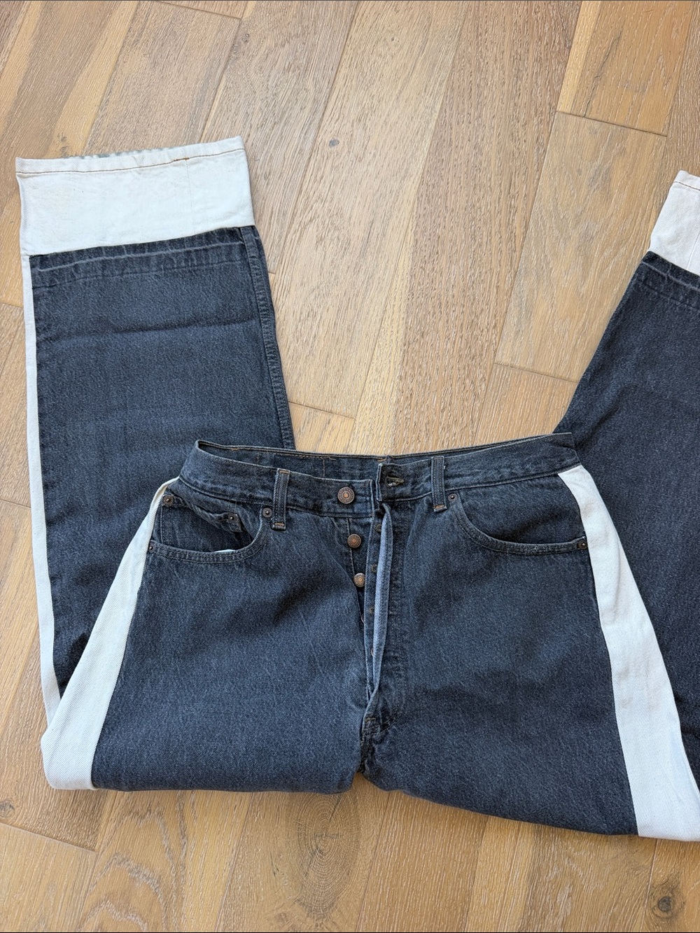 B SIDES Reworked Slouch Vintage Black / Natural - Picture 4 of 4